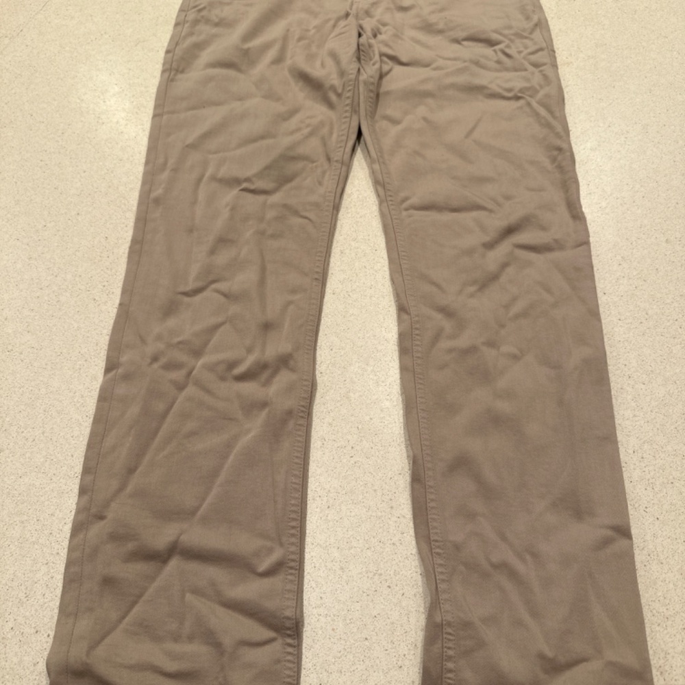 Paige Federal Slim Straight Size 30 Tan Khaki